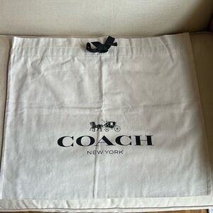 New Coach large drawstring dustbag 24”x20”